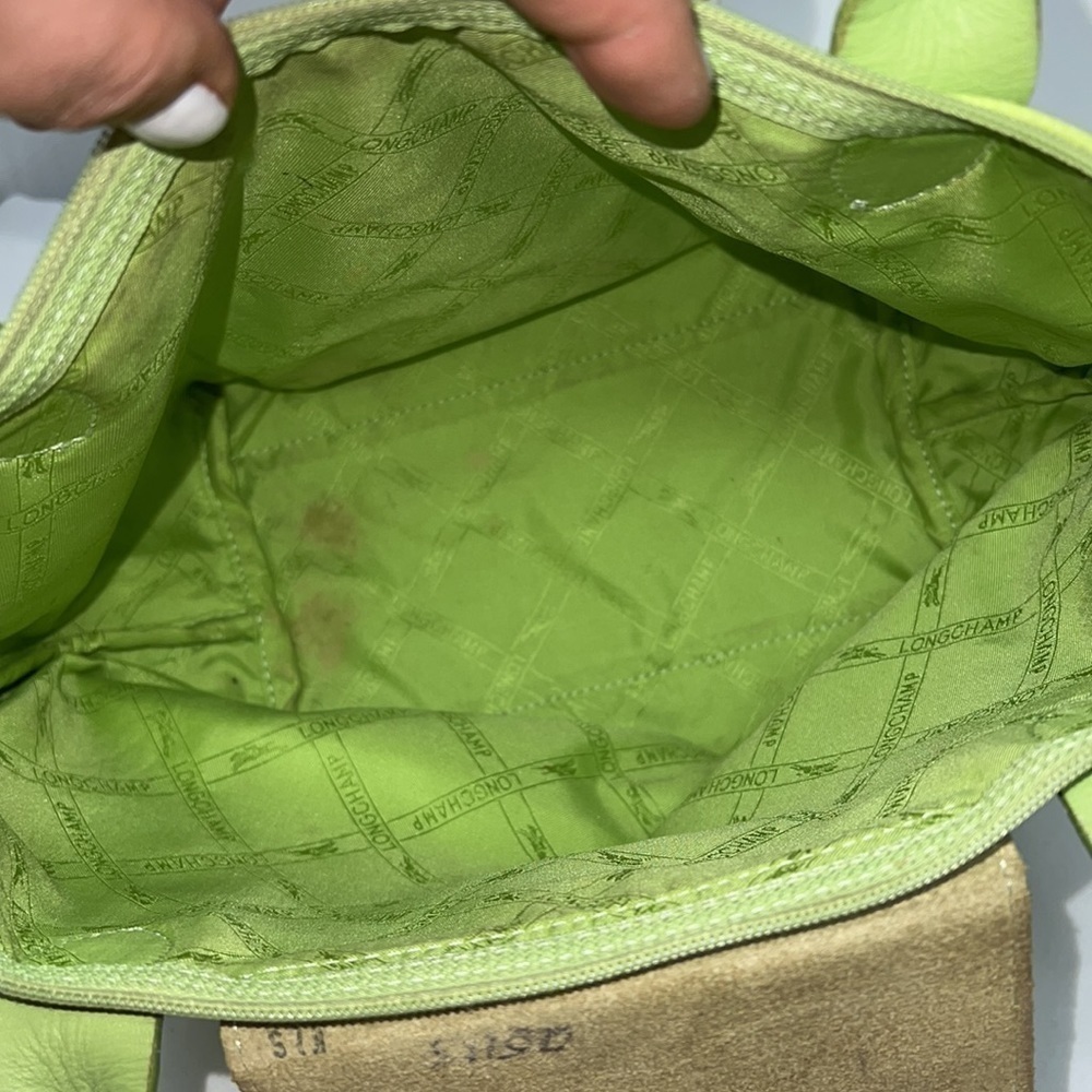 Longchamp Pebbled Leather Small Le Pliage Top Handle Zip Bag - Picture 12 of 13
